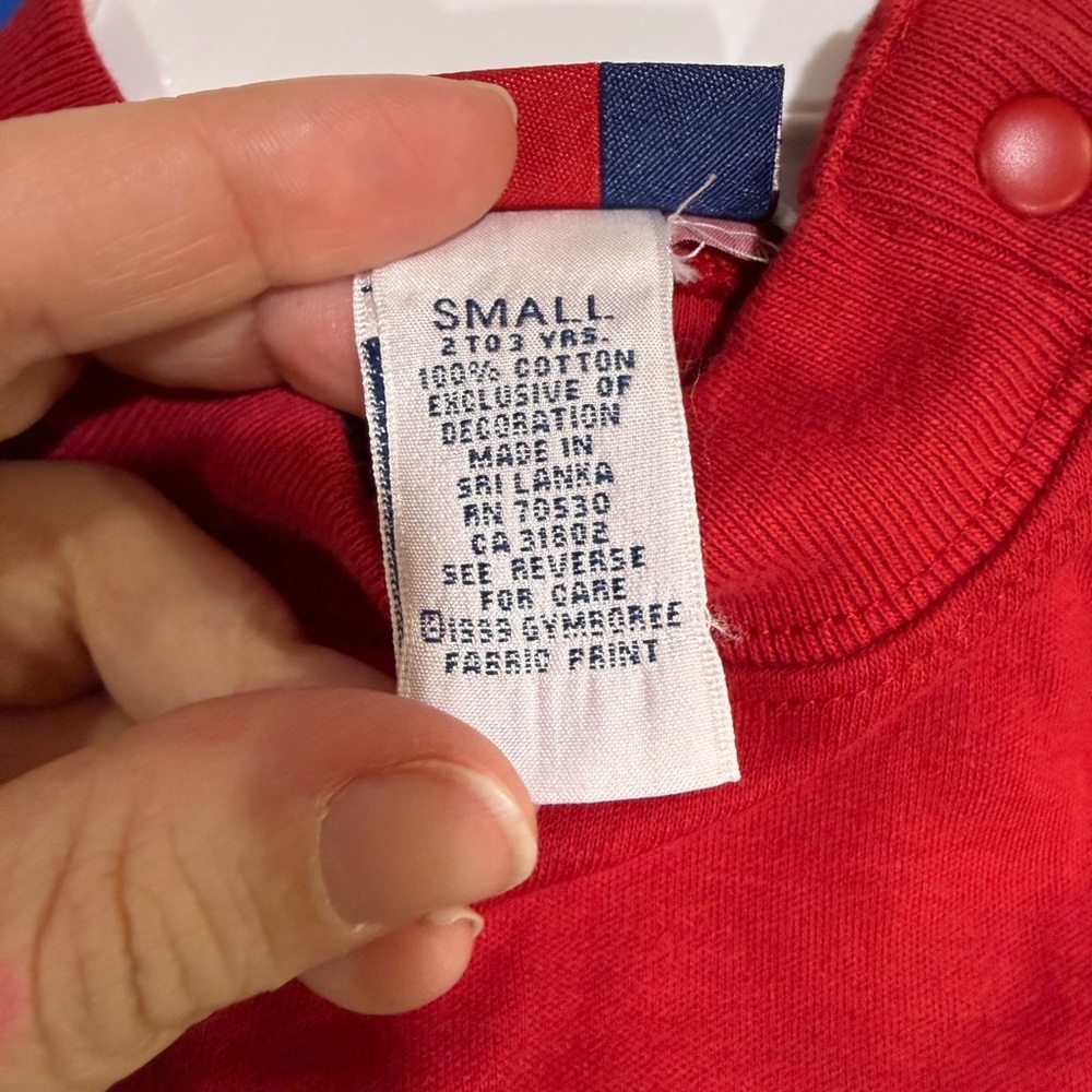 VINTAGE Gymboree Red Long 2-3 - Picture 4 of 4